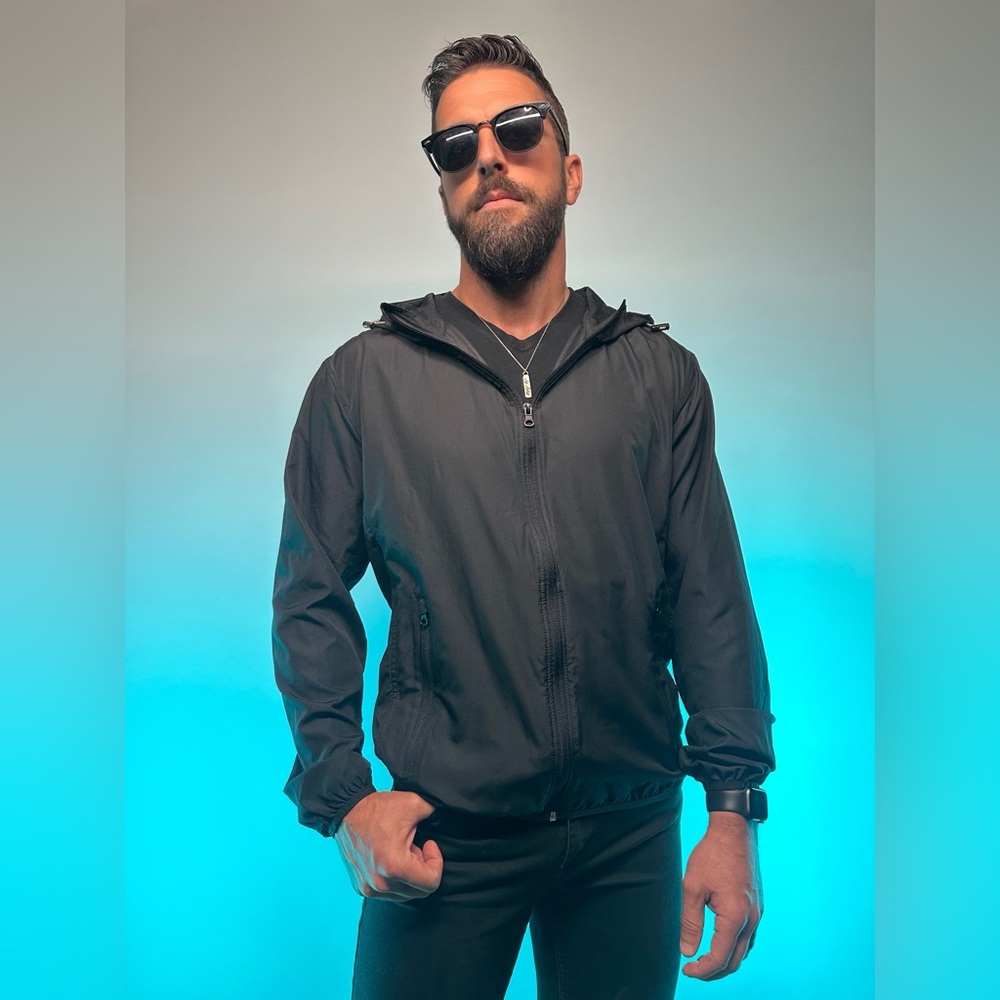 RADIOHEAD / Black 2018 Windbreaker / Large - Picture 5 of 10